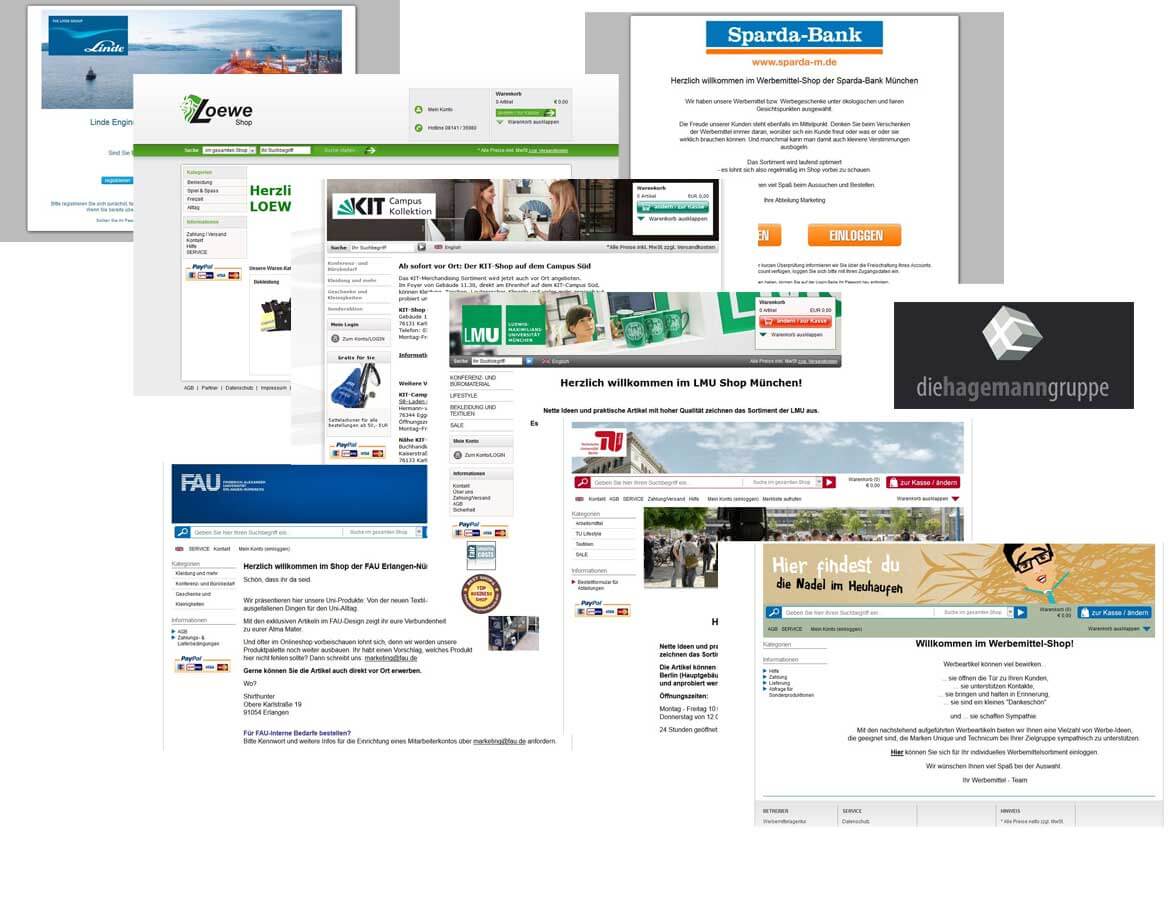 Agenturlösung - Private Cloud Shopsoftware für Werbeartikel Händler