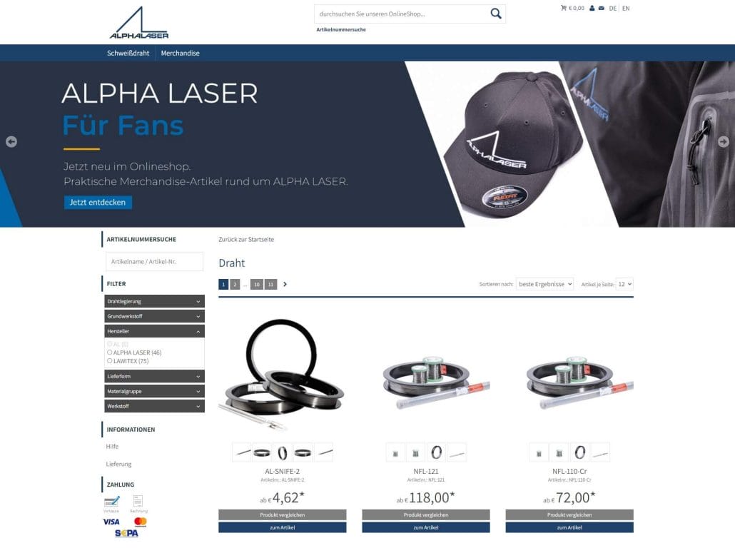 Alphalaser-Screenshot-Shopsoftware-CosmoShop