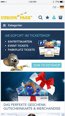 Europapark Shop Mobile