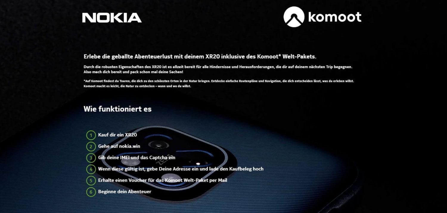 Screenshot Nokia.win Seite
