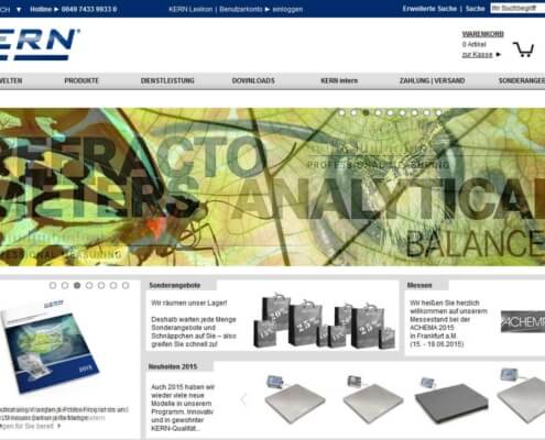 Screenshot Kern & Sohn Shop