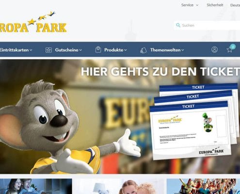 Screenshot Europapark Shop