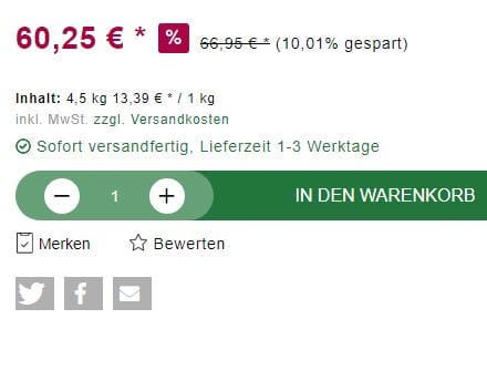 Preisanzeige mit Rabatt - Preisangabenverordnung