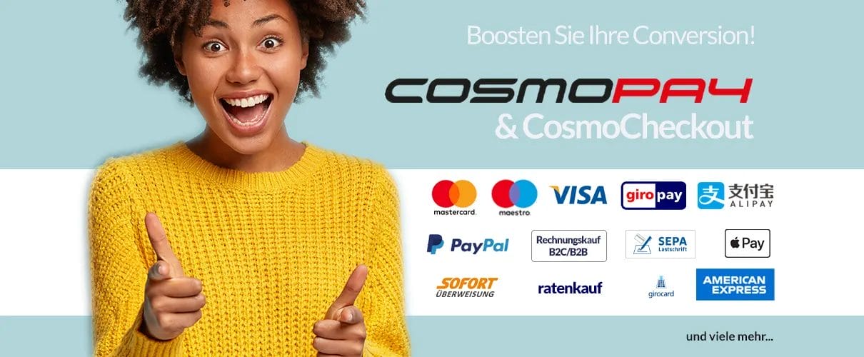 CosmoPay Payment by CosmoShop & CosmoCheckout für optimale Conversion