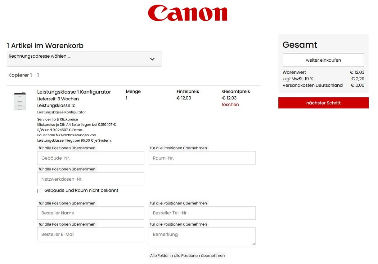canon2 Canon Bestellung